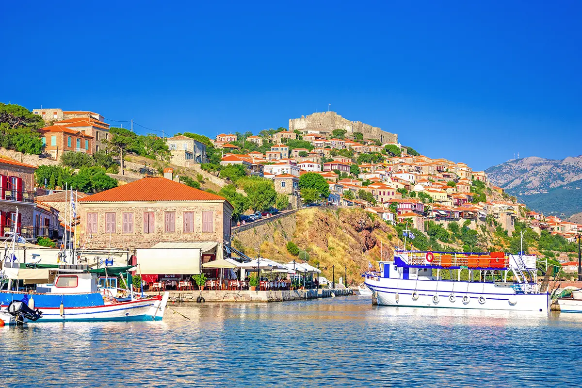Midilli Adası, uzo'nun adası.