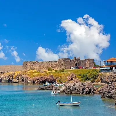 Ottoman Castle in Lesvos island.