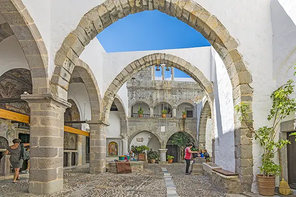 Cave of the Apocalypse in Patmos island.