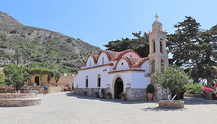 Monastery of Panagia Skiadeni in Rhodes island.