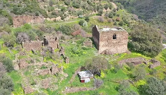 Tower of Ta Markou in Chios island.