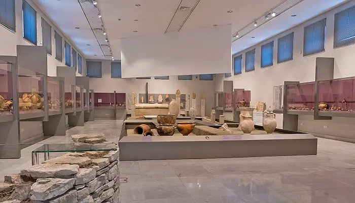 Samos adasındaki Pythagorion Arkeoloji Müzesi.