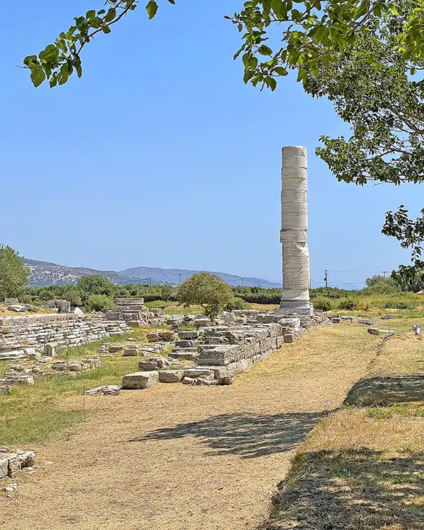 Samos adasındaki Heraion Kutsal Alanı.