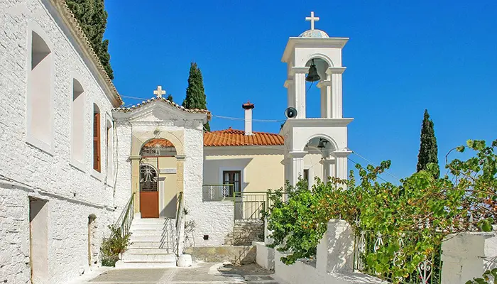 Samos adasındaki Panagia Spiliani Manastırı.