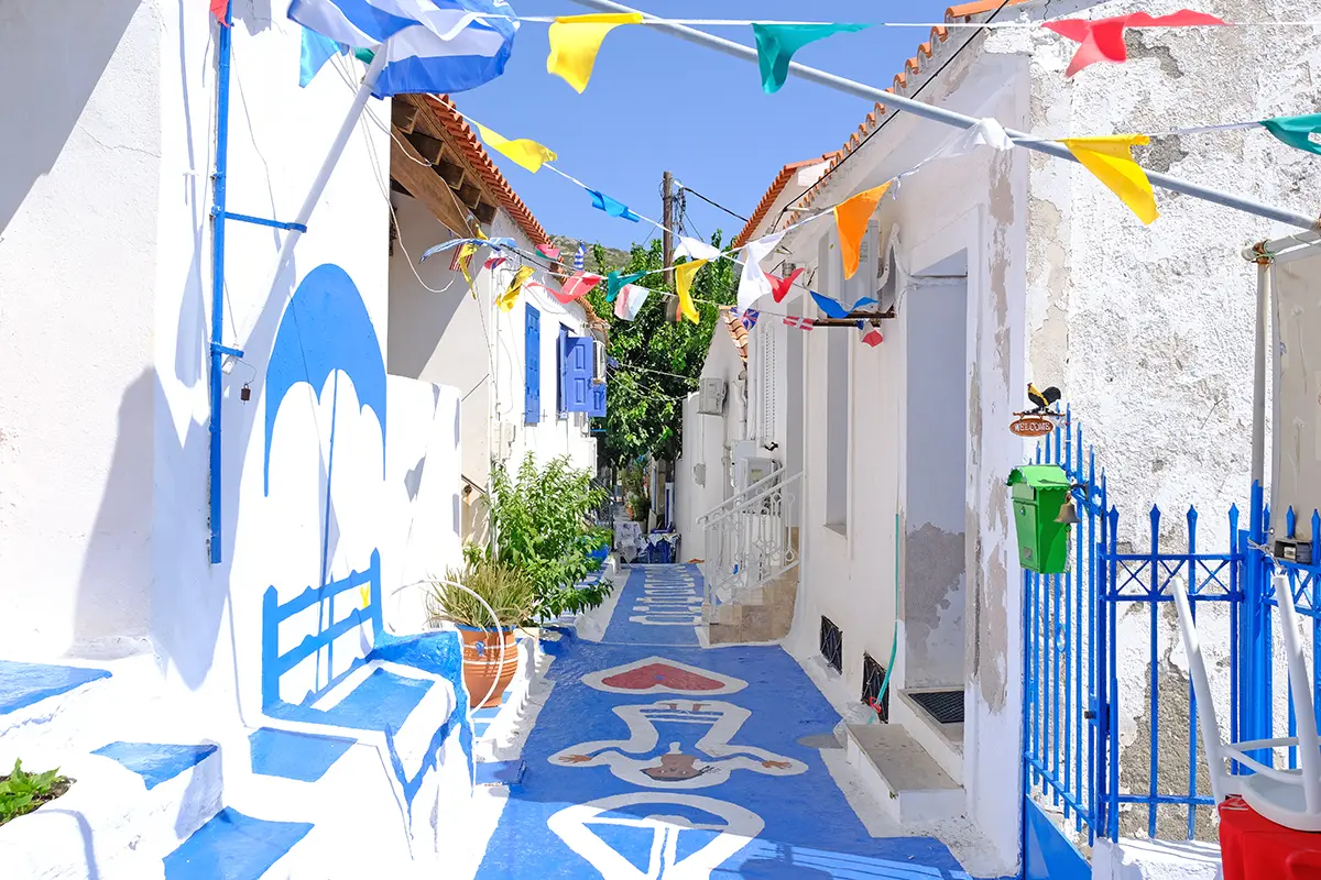 Samos adasında gezilecek yerler.